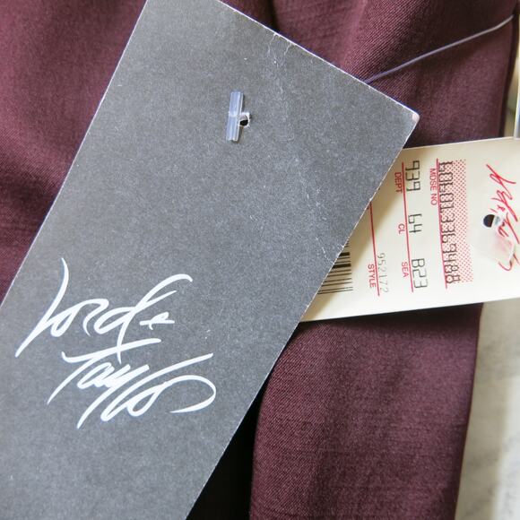 VINTAGE MAGGY LONDON *NWT* Cocktail Party Formal Dress Size 8 Sleeveless Purple - Picture 8 of 9